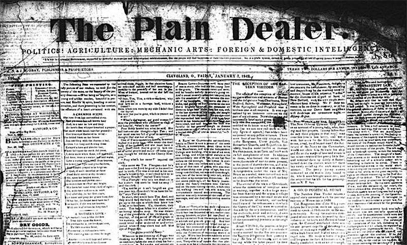 Cleveland Plain Dealer 1842