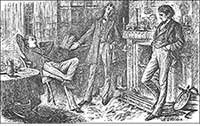 Edwin Drood, John Jasper and Neville Landless by Luke Fildes
