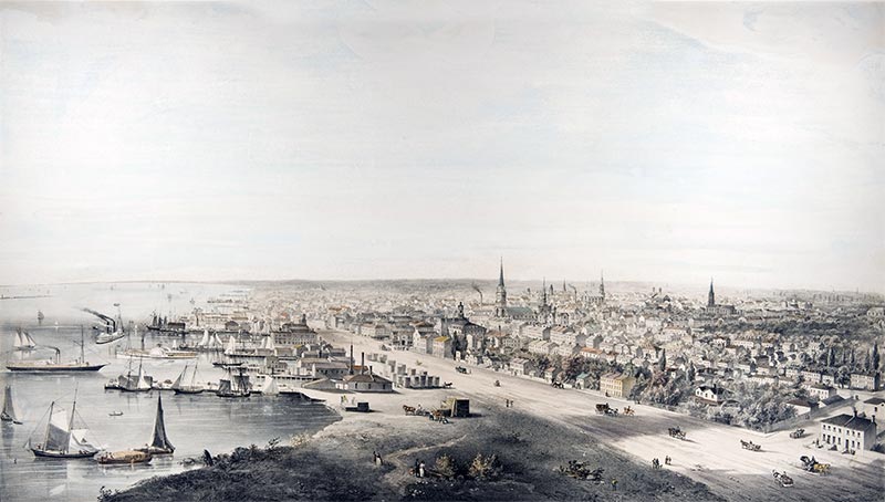 Toronto in 1854 by E. Whitefield